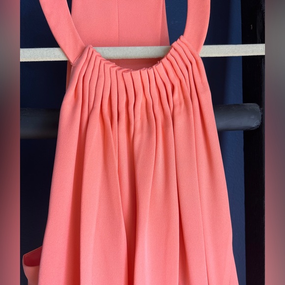 Kobi Halperin full length salmon/peach colored gown - Picture 4 of 9